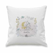 Personalised Tiny Tatty Teddy Autumn Leaves Border Cushion